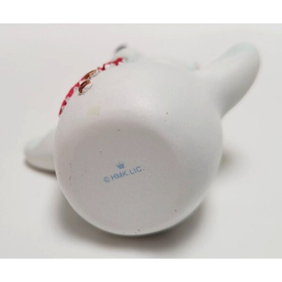 Vintage Hallmark 2002 Hollyday Hill Bear Snow Cub Green Scarf Club Ornament - Picture 6 of 6